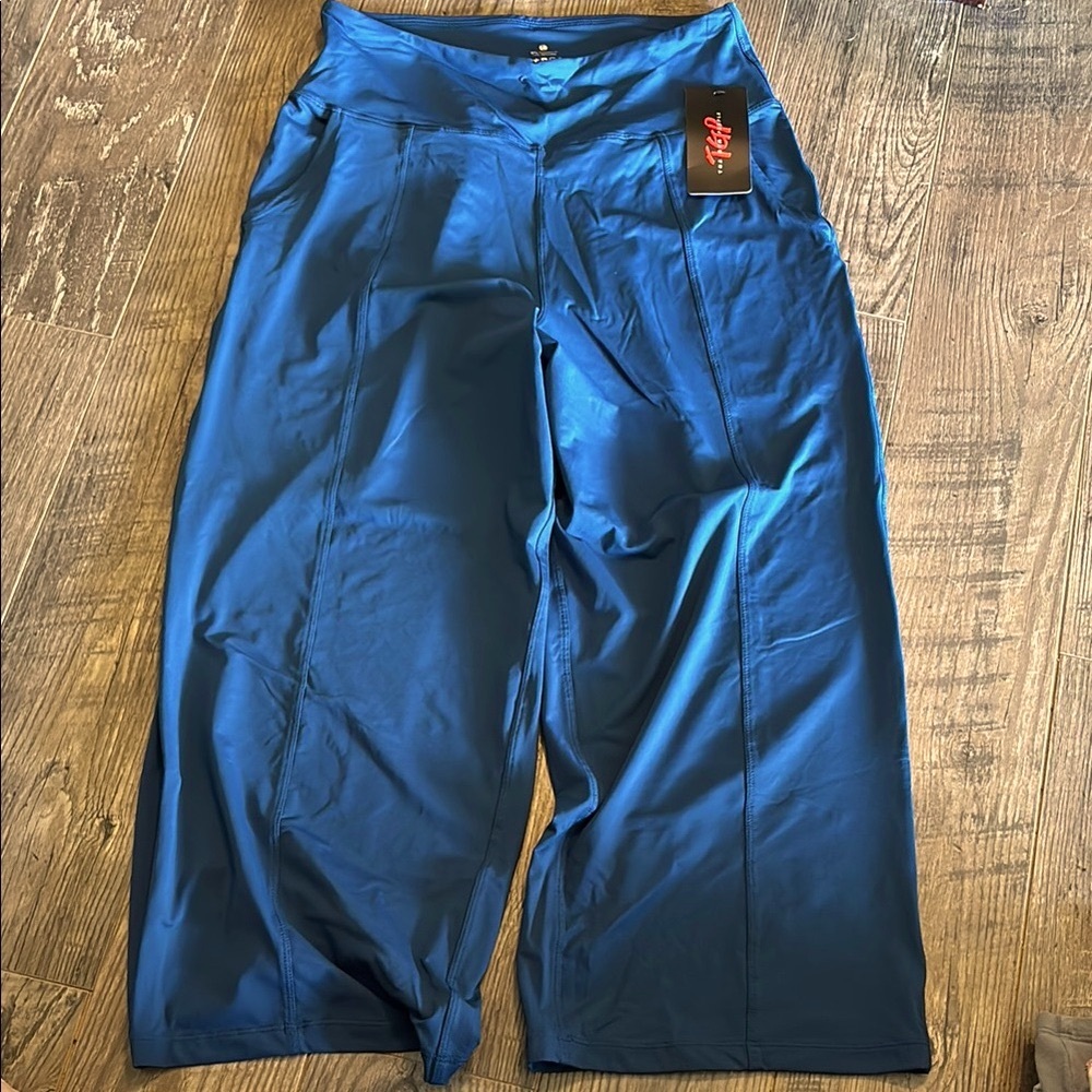 The Gym People Dark Blue Green Activewear Leggings